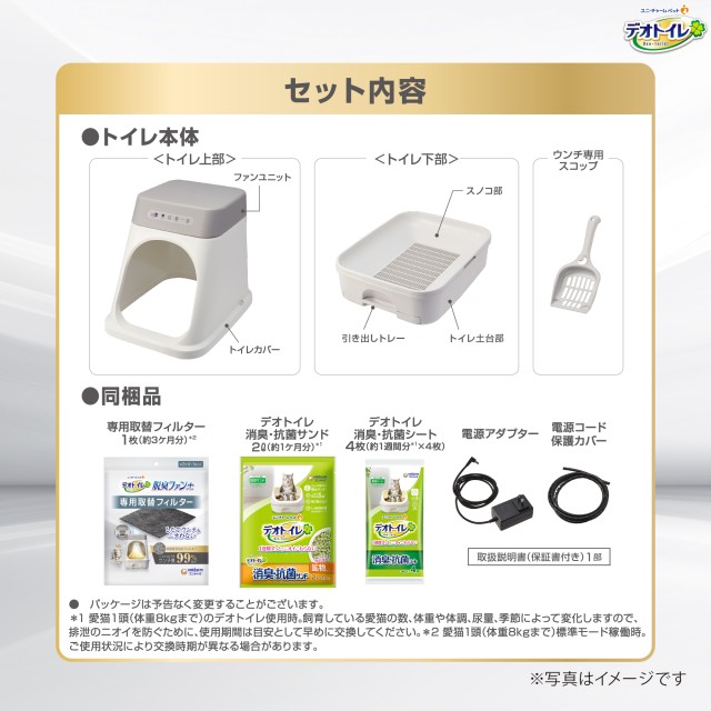 デオトイレ 脱臭ファン ＋ ( プラス ) 本体セット ＆ デオクリーン