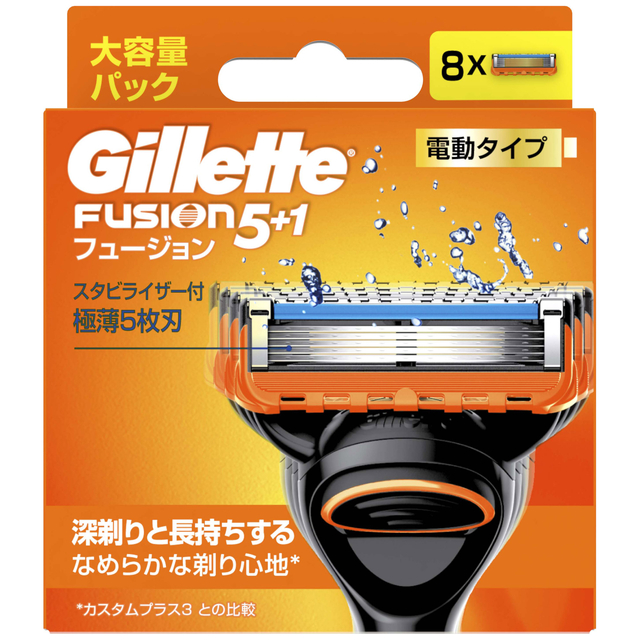 ジレット フュージョン パワー 髭剃り 8コ入×2個セット P&G_1