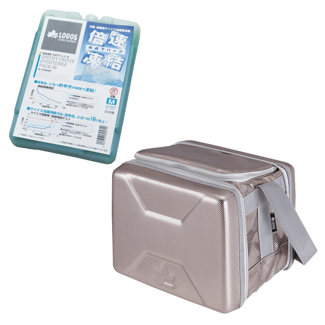 LOGOS ロゴス ハイパー氷点下クーラーM 81670070 ＋ 倍速凍結・氷点下パックM 81660642 保冷 バーベキュー