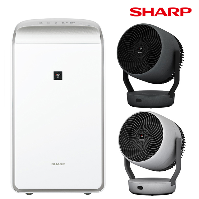 シャープ 衣類乾燥除湿機 CV-TH150-W ＆ サーキュレーター PK-S1801