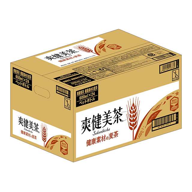 コカ・コーラ 爽健美茶 健康素材の麦茶 600mL×96本（24本×4ケース）の ...