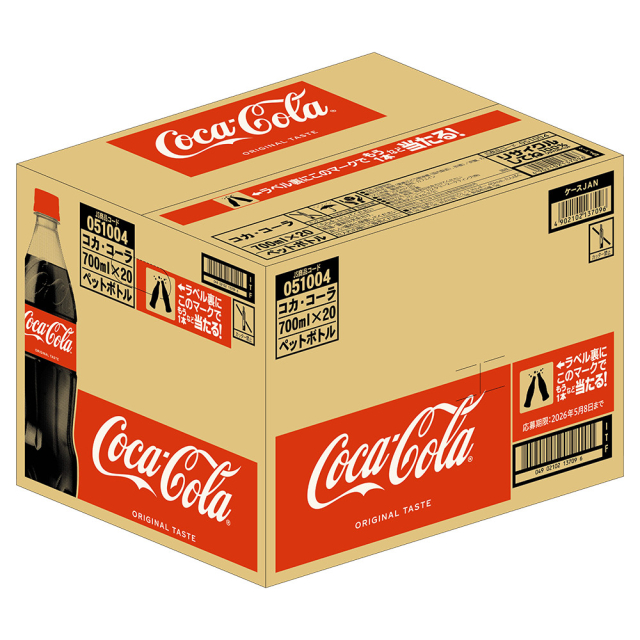 コカ・コーラ PET 700mL×40本（20本×2ケース） 2605jcccの通販はau PAY