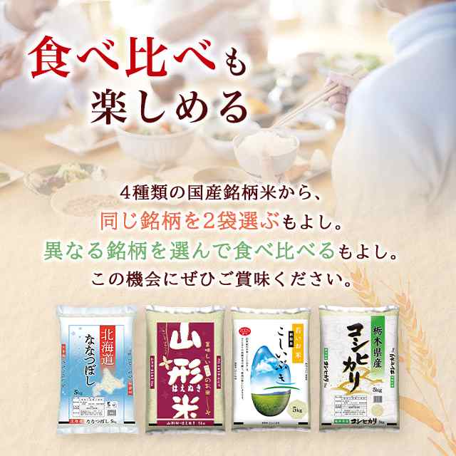 10種類から1セット選択] 新米 令和5年産 国産 ブランド米 選べる