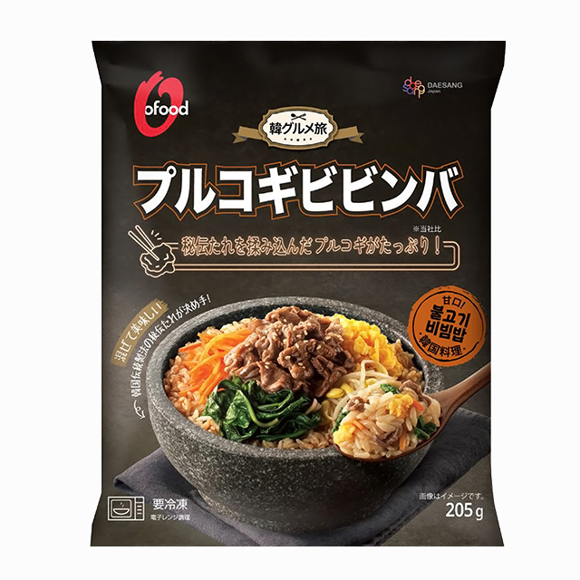 O'Food プルコギビビンバ 205g×3袋 韓国グルメ 冷凍 人気 定番 お手軽