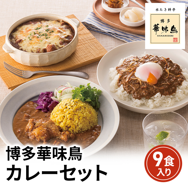 送料込み 博多華味鳥 カレーセット 9食入り HCS-3 華味鳥カレー 200g×3食 手羽元カレー200g×3食 粗挽きキーマカレー160g×3食 常温 レトルト カレー 博多 華味鳥 アソート セット 食べ比べ