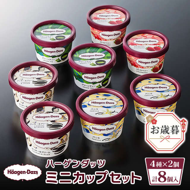 お歳暮 ハーゲンダッツミニカップセット4種×2個 計8個入り 歳暮