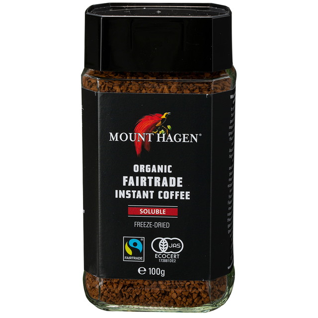 送料込み マウントハーゲン オーガニック フェアトレード インスタントコーヒー 100g×6個 コーヒー インスタント MOUNT HAGEN_1