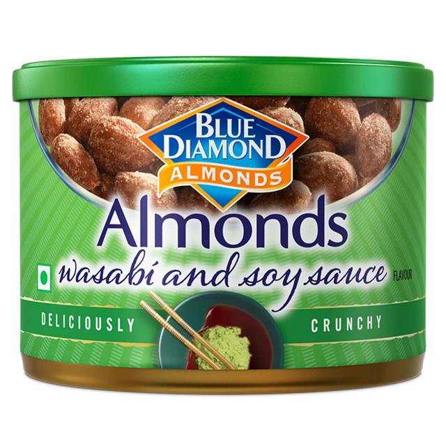 送料込み ブルーダイヤモンド わさび醤油味アーモンド 150g×12個 アーモンド Blue Diamond Almonds わさび醤油 ワサビ しょうゆ