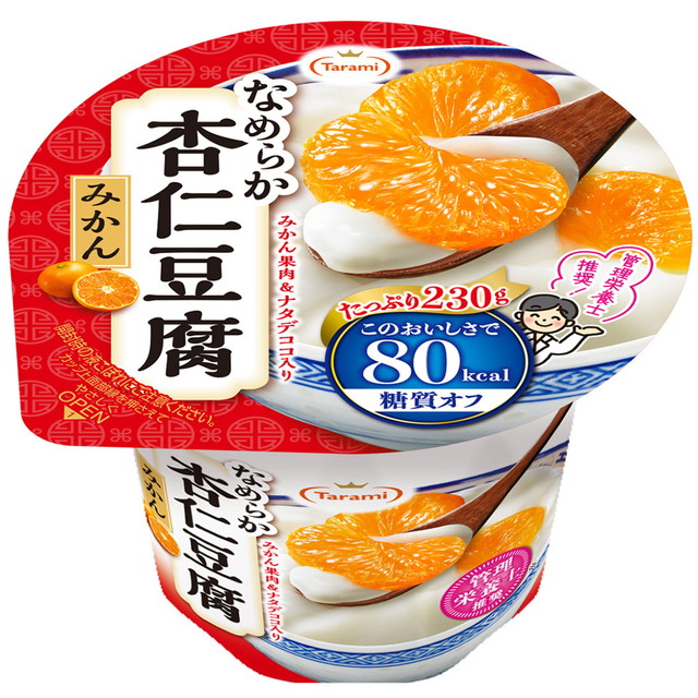 たらみ Tarami 坦々たる杏仁豆腐みかん 80キロカロリー 230g×48個 たらみ