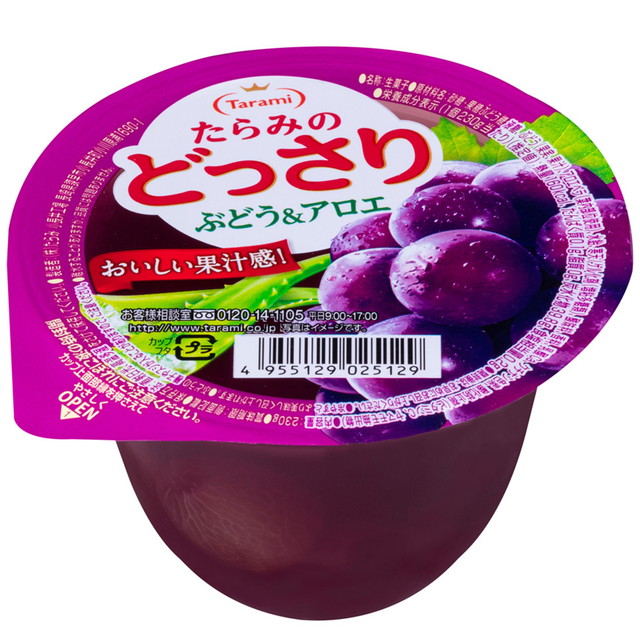 たらみ たらみのどっさり ぶどう＆アロエ 230g×48個 たらみ_1