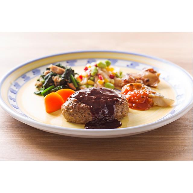 [冷凍] ニチレイフーズ 気くばり御膳PowerDeli グレイビーハンバーグ＆鱈のトマトソースプレート 265g×10個 ニチレイフーズ_3