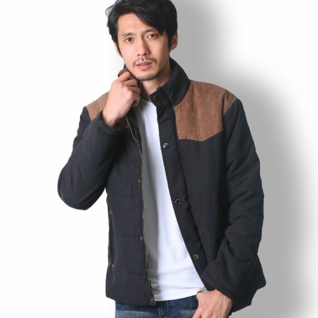 Buzz Wear バイカラー中綿ジャケット メンズ 秋冬春用 黒 青 紺 M Xlの通販はau Pay マーケット Disc24market