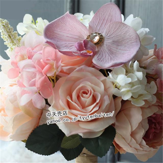 お祝いブーケ ウエディングブーケ ブライダルブーケ お誕生日 結婚式 花束 高級造花 生花 手作り リストブーケ ウェディング用 写真撮り の通販はau Pay マーケット Fast Fashion