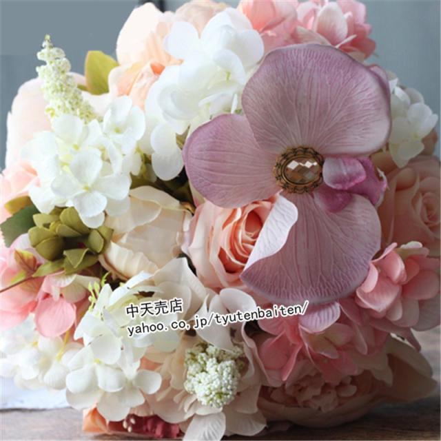 お祝いブーケ ウエディングブーケ ブライダルブーケ お誕生日 結婚式 花束 高級造花 生花 手作り リストブーケ ウェディング用 写真撮り の通販はau Pay マーケット Fast Fashion