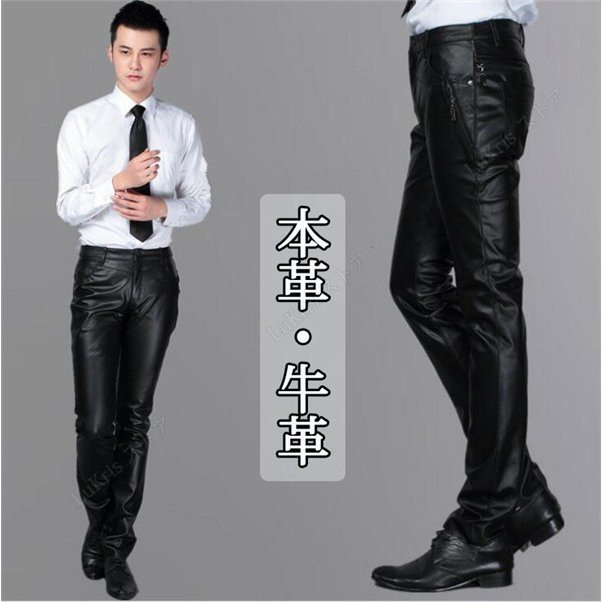 新入荷 牛革 本革 レザーパンツ メンズ スキニー 皮パンツ 革パン バイクズボン ボトムス ライダースパンツ ロックファッション シンプルの通販はau Pay マーケット Cuclo Shop