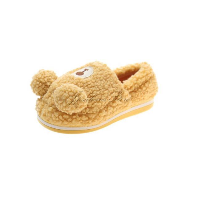 くまスリッパ キャラクターかわいいスリッパルームシューズメンズレディース室内春秋冬綿シューズ滑り止め静音女の子男の子ブラウン耐久の通販はau Pay マーケット Cuclo Shop