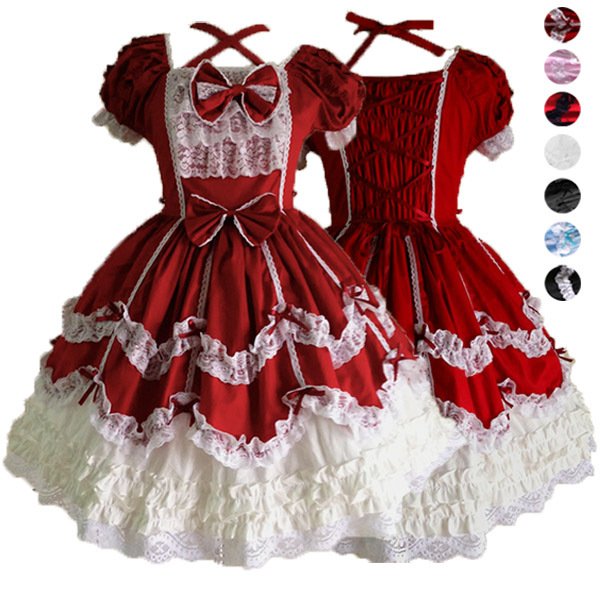 衣装 コスチューム かわいい ピンク S L Da280c0c0x0 黒 コスプレ 赤 ロリータ 原宿 カラバリ豊富 ワンピースの通販はau Pay マーケット Fast Fashion