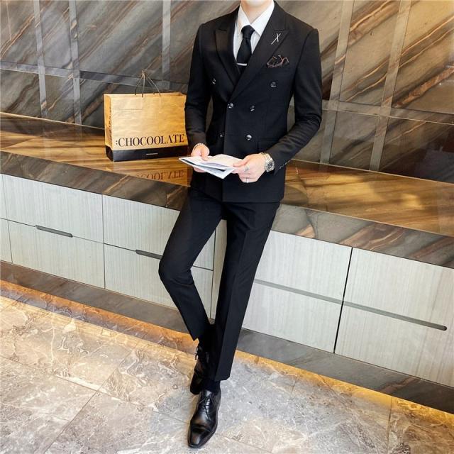 メンズスーツ 結婚式 パーティー 3点セット 宴会 披露宴 成人の日 カジュアル 大きいサイズ スリーピース スリムスーツ 面接 ビジネス 通の通販はau Pay マーケット Fast Fashion