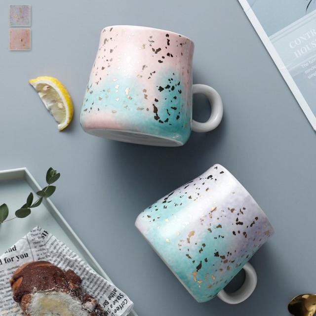 キッチン用品 食器 お茶用品 コップ マグカップ ティーカップ コーヒーカップ グラデーションカラー ギフト プレゼント パープル ピンク の通販はau Pay マーケット Fast Fashion