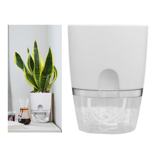 ハーブ 植物 多肉植物のための自己散水プランタープラスチック植木鉢sの通販はau Pay マーケット Fast Fashion