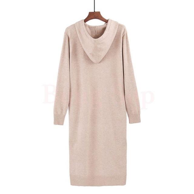 レディース 秋冬 ニット ワンピース フード付き パーカー ワンピース 大サイズ ひざ丈ワンピース 女性 着やせ 通勤服 婦人服 上品 ニットの通販はau Pay マーケット Fast Fashion