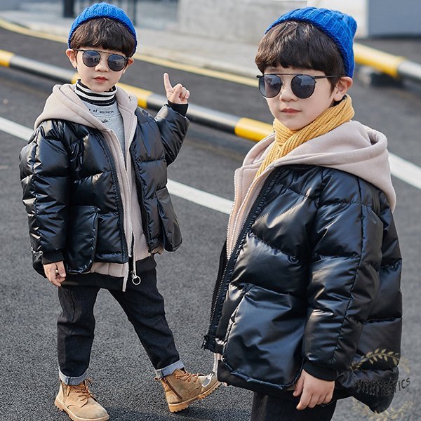 綿入りコート キッズ 子供服 男の子 冬服 アウター 中綿コート ダウン風コート 重ね着風 中綿ジャケット パーカー フード付き 暖かい おの通販はau Pay マーケット Fast Fashion