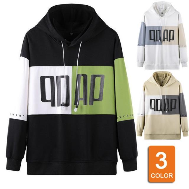 スウェットパーカー メンズ パーカー 春服 長袖 フード付き 配色 ゆったりプルオーバーパーカー 30代40代50代 メンズファッション 人気 の通販はau Pay マーケット Cuclo Shop