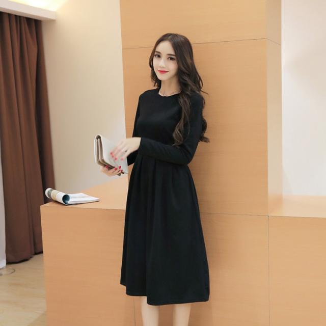 ブラックワンピース ロング フレアワンピース Aラインワンピース フォーマルワンピース お嬢様ワンピース 長袖ワンピース 優雅 の通販はau Pay マーケット Apaapa
