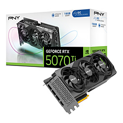 (中古)PNY GeForce RTX 5070 Ti 16GB Overclocked Triple Fan VGC5070T16TFXPB1-O(344-ud)