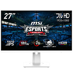 (中古)MSI (展示品) MAG 274PFW ホワイト(377-ud)
