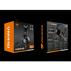 (中古)COUGAR (展示品) VM410 ゲーミングヘッドセット CGR-P53B-550 箱破損品(377-ud)