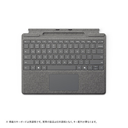 (中古)Microsoft Surface Pro 13インチ キーボード (ペン収納付き/スリムペン別売り) プラチナ 8XA-00256(377-ud)