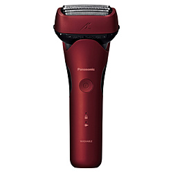 (中古)Panasonic (展示品) メンズシェーバー ラムダッシュ３ 赤 ES-L340D-R [3枚刃 /AC100V-240V](276-ud)