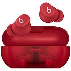 (中古)Beats by Dr. Dre (展示品) Beats Solo Buds トランスペアレントレッド MUW03PA/A 箱破損品(377-ud)