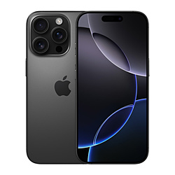 (中古)Apple iPhone16 Pro 256GB ブラックチタニウム MYN03J/A SIMフリー(348-ud)