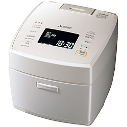 (中古)MITSUBISHI (展示品) 炊飯器 本炭釜 白真珠 NJ-VW10G-W [5.5合 /IH](198-ud)