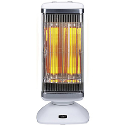 (中古)(展示品) 遠赤グラファイトヒーター(2灯管) ホワイト CAH-2G10G/W [グラファイトヒーター /人感センサーなし /首振り機能](305-ud)