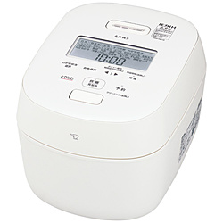 (中古)ZOJIRUSHI (展示品) 圧力IH炊飯ジャー 炎舞炊き ホワイト NW-NB10 [5.5合 /圧力IH](198-ud)
