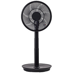 中古)ユアサ コンパクト収納DCリビング扇風機 ブラック YT