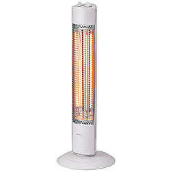 (中古)(展示品) 遠赤電気ストーブ グレイッシュホワイト KKS-09257/W [グラファイトヒーター /人感センサーなし /首振り機能](276-ud)