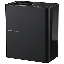 (中古)サンカ (展示品) サーキュレーター付きUVパワースチーム式加湿器 SSH-8100UVBK [スチーム式](348-ud)