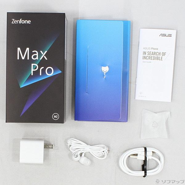 中古 Asus Zenfone Max Pro M2 64gb ミッドナイトブルー Zb631kl Bl64s4 Simフリー 352 Ud の通販はau Pay マーケット ソフマップ