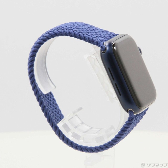 (中古)Apple Apple Watch Series 6 GPS 40mm ブルーアルミニウムケース  アトランティックブルーブレイデッドソロループ(352-ud)｜au PAY マーケット