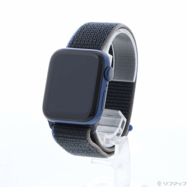 (中古)Apple Apple Watch Series 6 GPS 40mm ブルーアルミニウムケース  チャコールスポーツループ(352-ud)｜au PAY マーケット