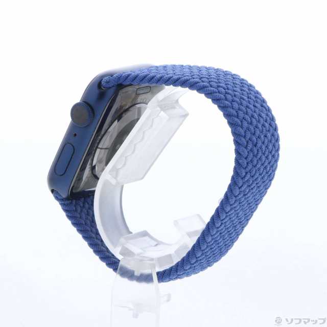 (中古)Apple Apple Watch Series 6 GPS 44mm ブルーアルミニウムケース  スレートブルーブレイデッドソロループ(262-ud)｜au PAY マーケット