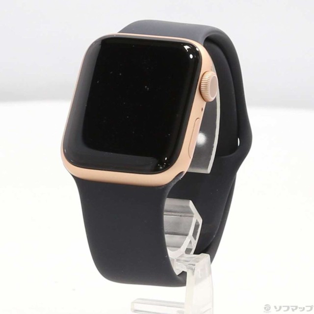 (中古)Apple Apple Watch Series 6 GPS 40mm ゴールドアルミニウムケース  ブラックスポーツバンド(349-ud)｜au PAY マーケット