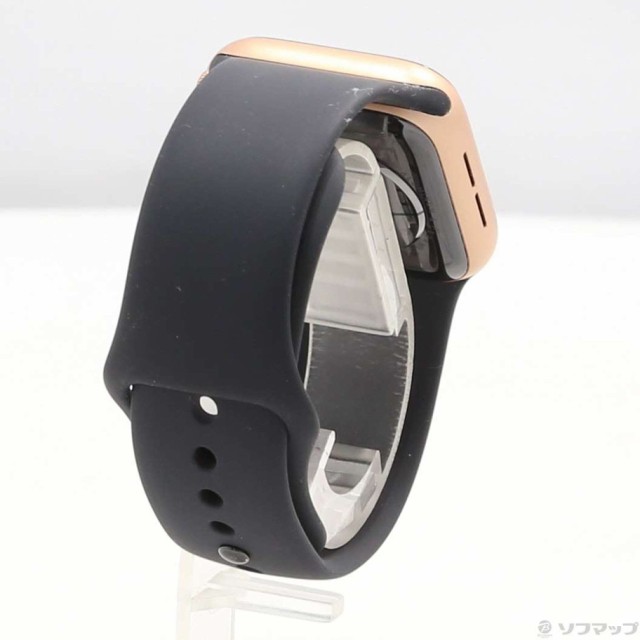 (中古)Apple Apple Watch Series 6 GPS 40mm ゴールドアルミニウムケース  ブラックスポーツバンド(349-ud)｜au PAY マーケット