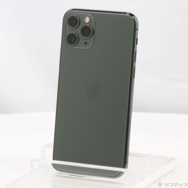 中古)Apple iPhone11 Pro 64GB ミッドナイトグリーン MWC62J/A