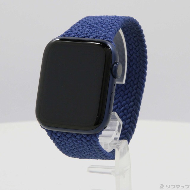 中古)Apple Apple Watch Series 6 GPS 44mm ブルーアルミニウムケース