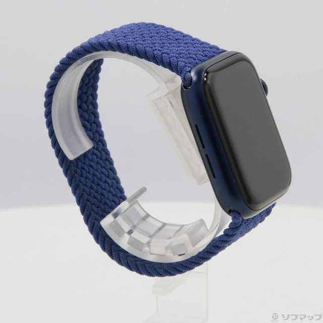 中古)Apple Apple Watch Series 6 GPS 44mm ブルーアルミニウムケース ...